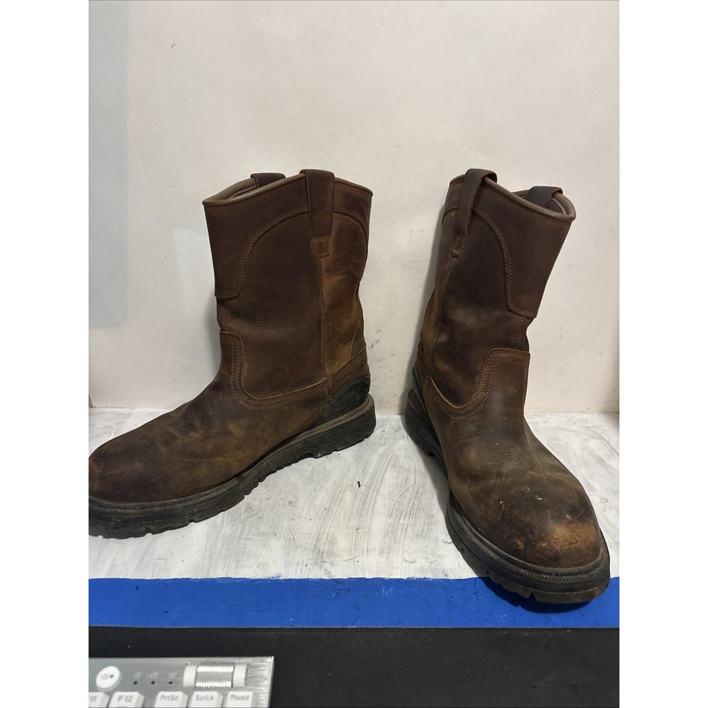 MENS HERMAN SURVIVORS WORK STEEL TOE BLACK BOOTS SIZE 11
